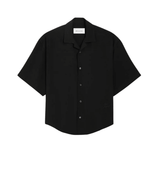 Chemise Boxy Viscose Noir
