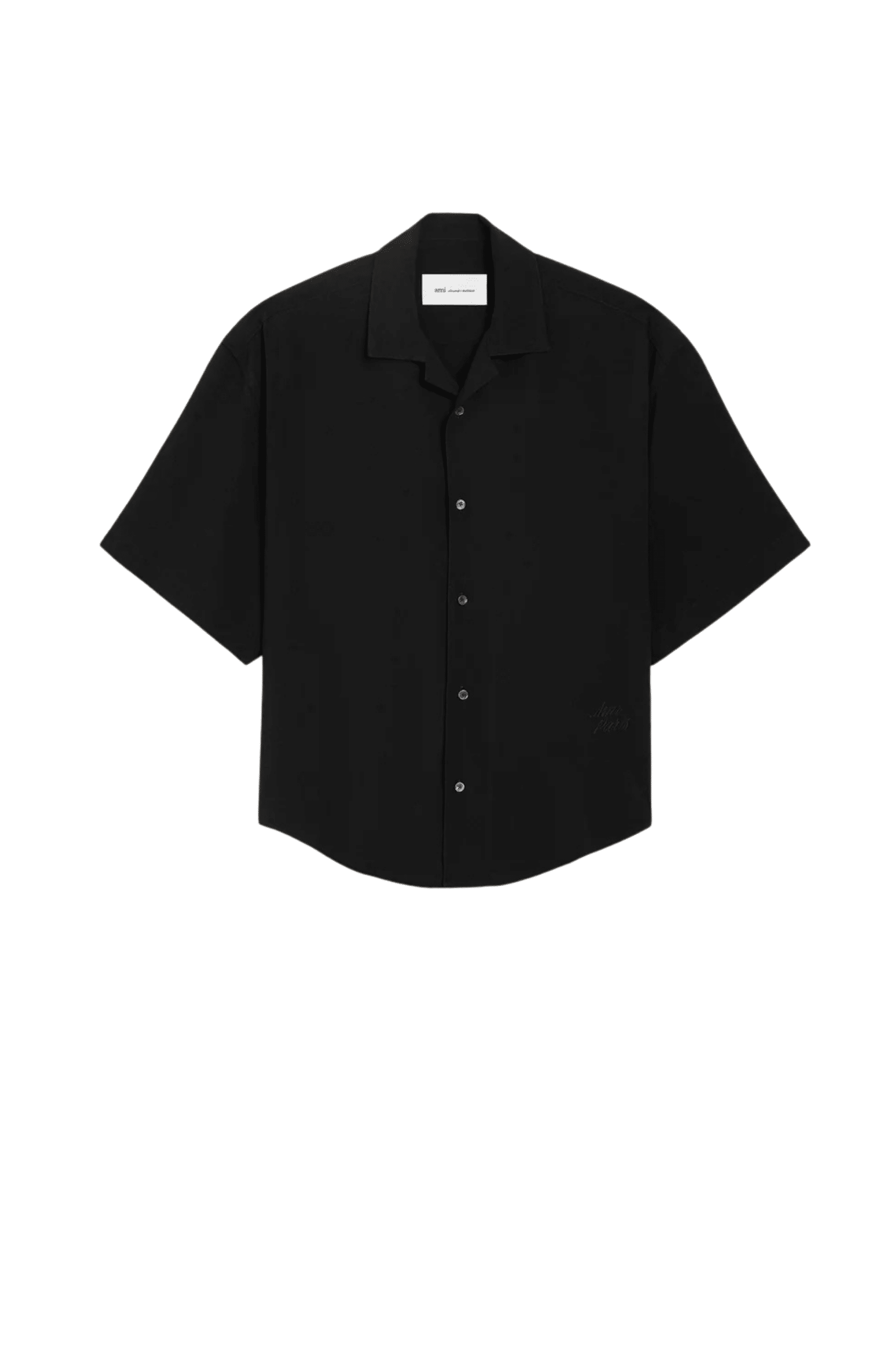 Chemise Boxy Viscose Noir