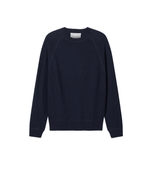 Pull Raglan Coton Bleu Nuit