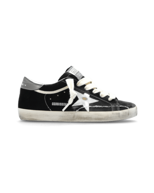 Super Star Velours Noir Étoile Argent