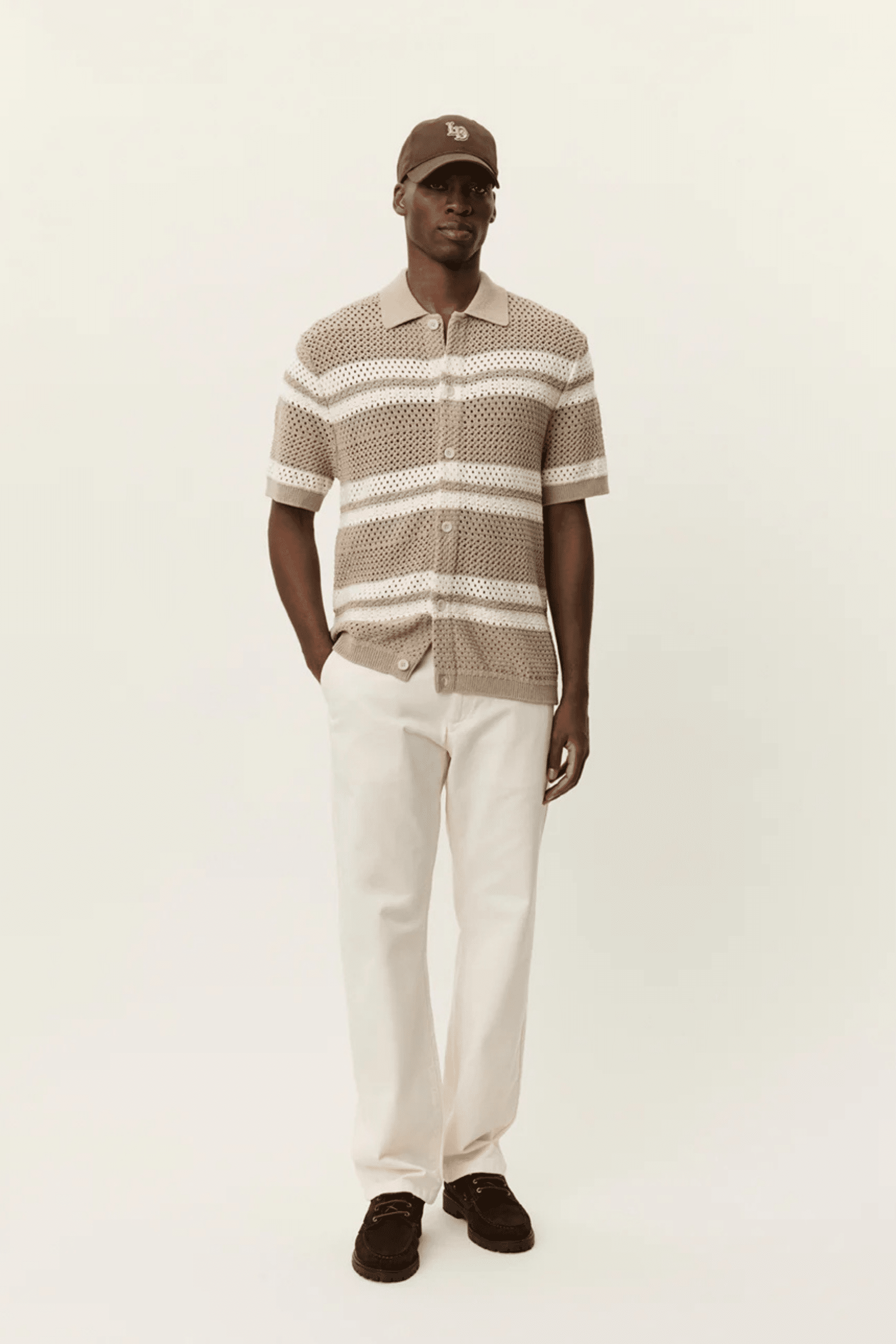 Chemise Gianni en Maille Sable