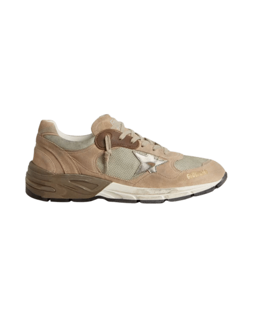 Sneakers Running Dad Gris Beige Argent