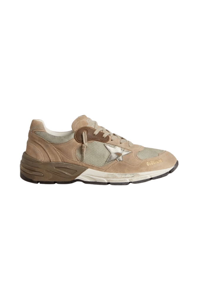 Sneakers Running Dad Gris Beige Argent