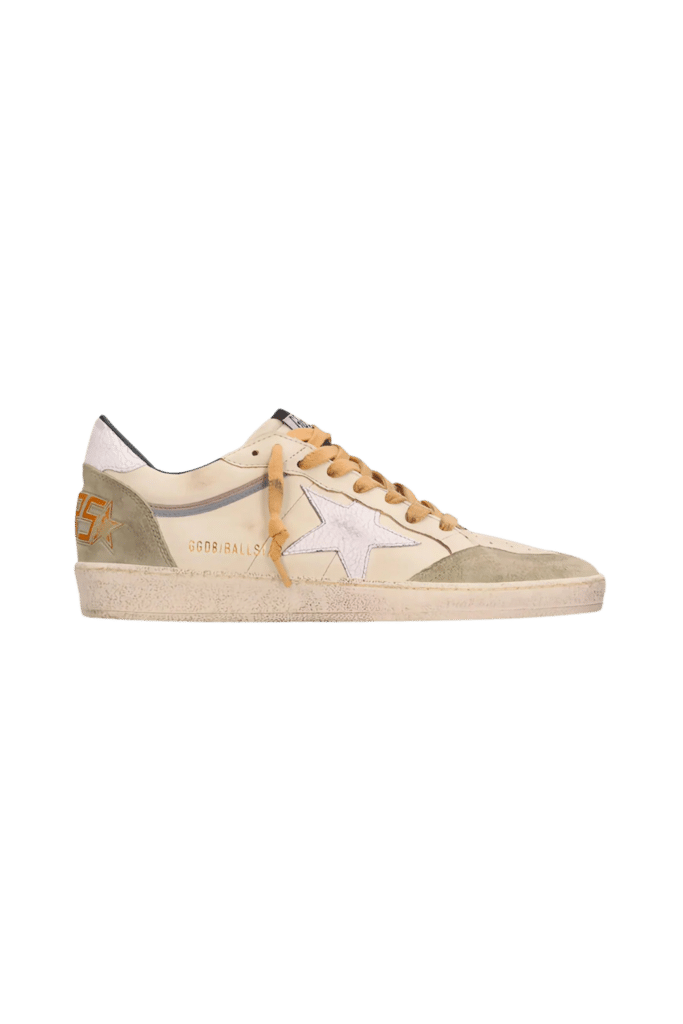 Sneakers Ballstar Blanc Cassé et Beige Noisette