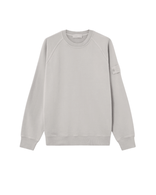 Sweat Coton Bio Gris Poudré
