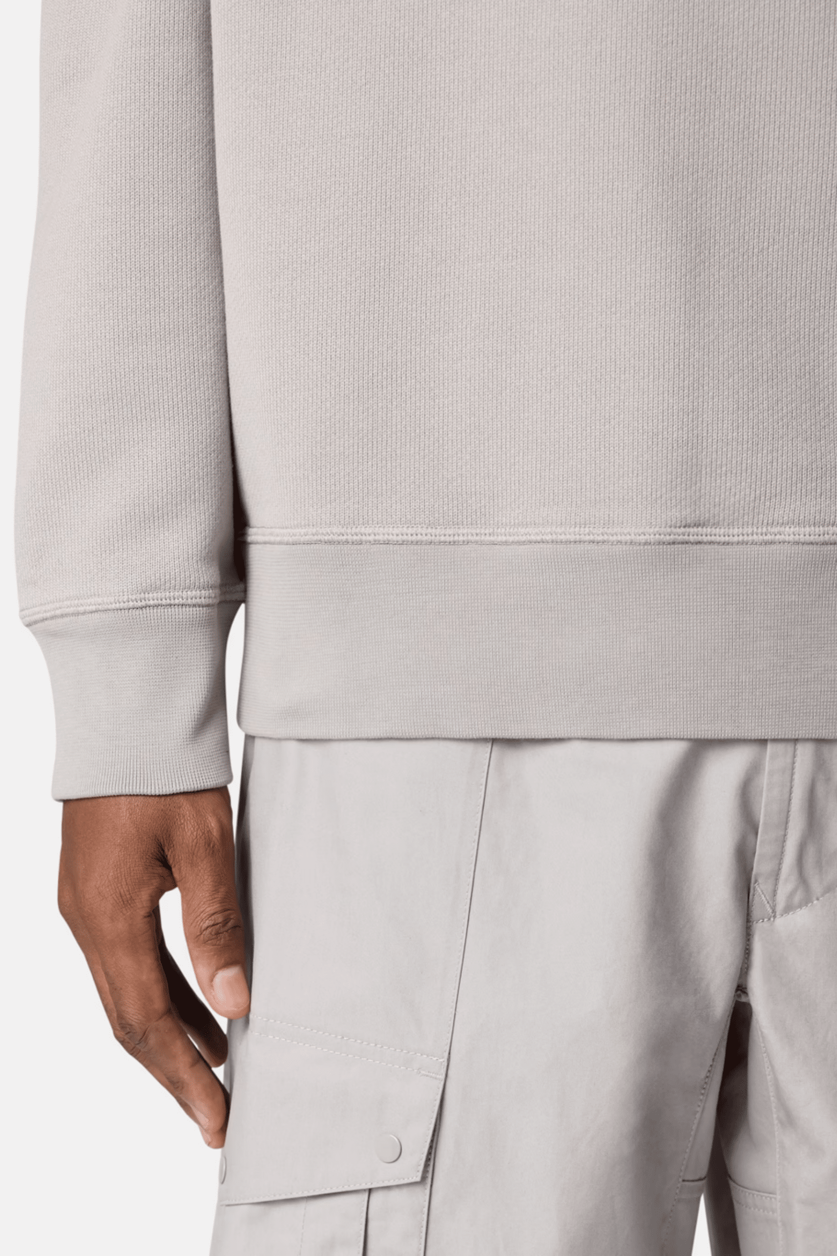 Sweat Coton Bio Gris Poudré