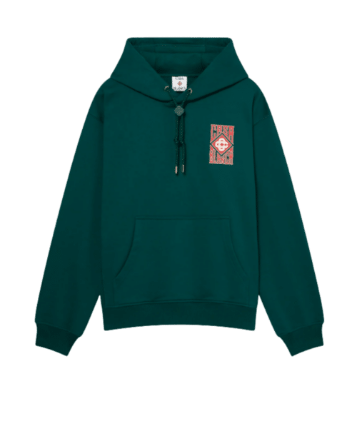 Hoodie Gothic Logo Coton Vert
