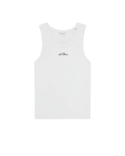 Débardeur Arthur Coton Blanc Logo