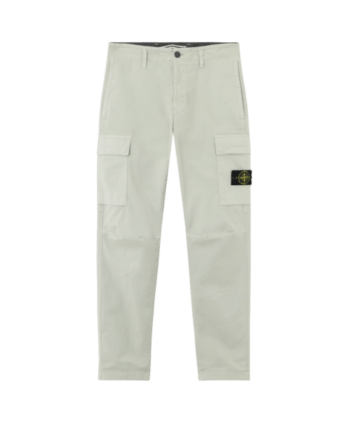 Pantalon Cargo Coton Extensible Sauge