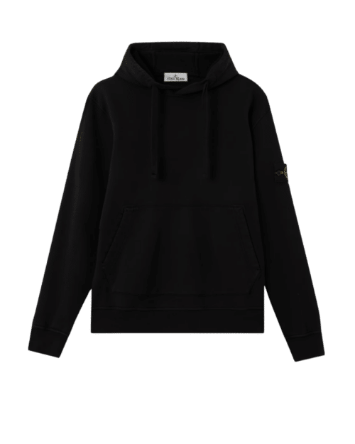 Hoodie Molleton de Coton Noir