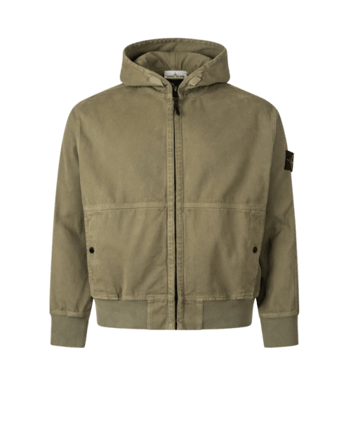 Hoodie Zippé Coton bio Kaki