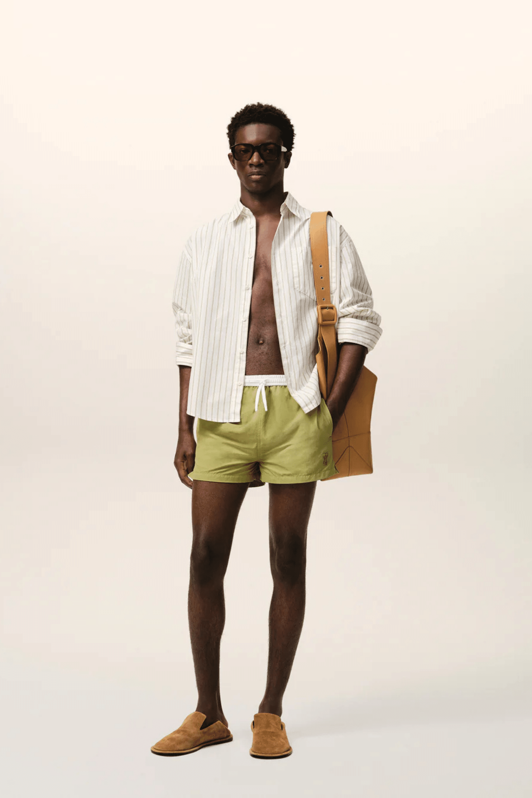 Maillot de Bain Court Nylon Vert