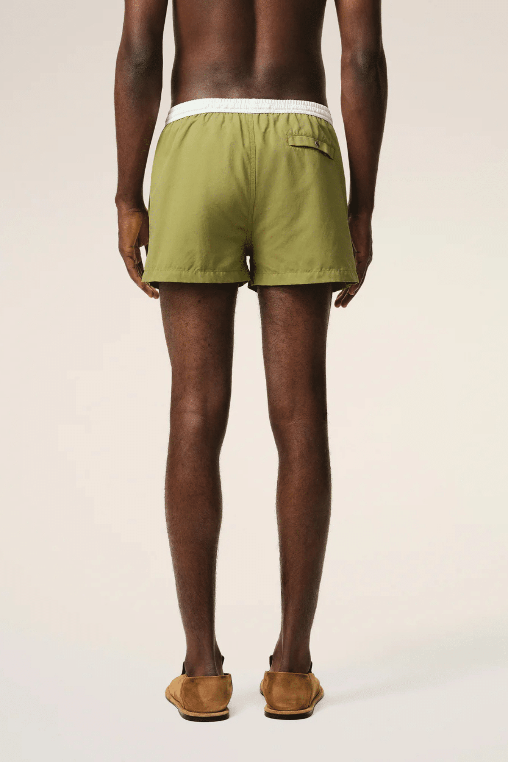 Maillot de Bain Court Nylon Vert