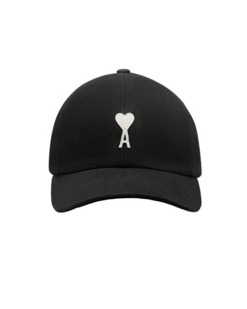 Casquette Noire Logo Feutre Blanc