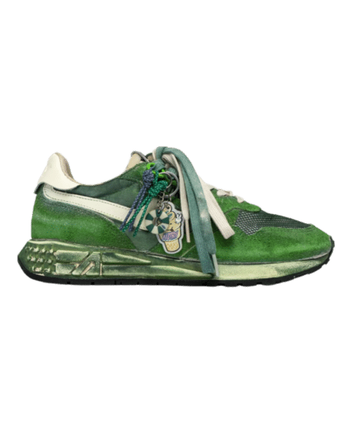 Reelwind Super Vintage Daim et Nylon Vert Blanc