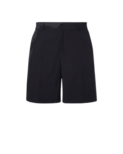 Short Seersucker Polyester Noir