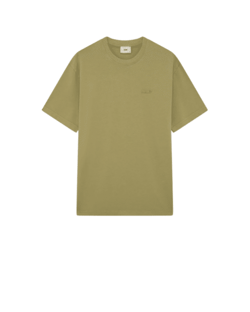 Tee-Shirt Coton Vert Logo Ton sur Ton