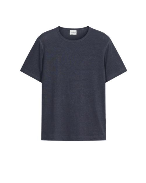 Tee-Shirt Lin Mélangé Noir Magma