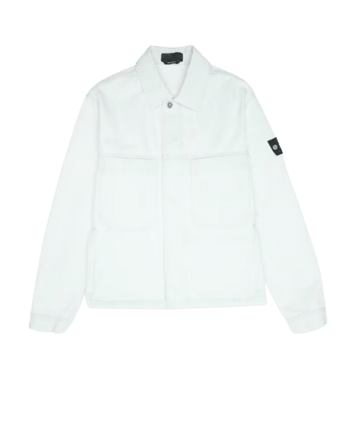 Veste Biker Coton Bleu Extra Blanchi