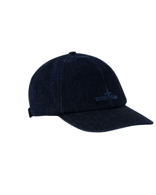 Casquette Denim Indigo Bleu Rincé