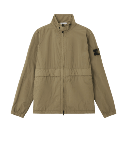 Veste Col Montant Nylon Kaki