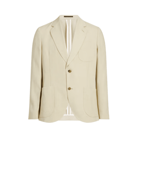 Veste de Costume Lin Sable