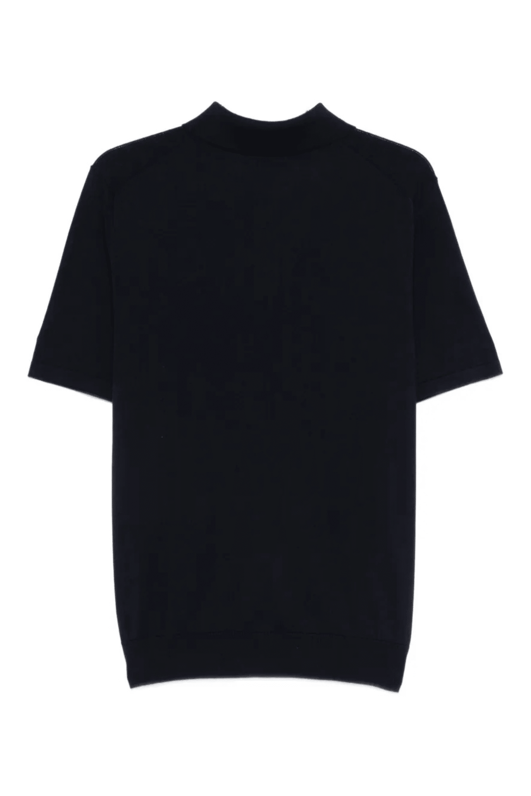 Polo Manches Courtes Boutonné Marine