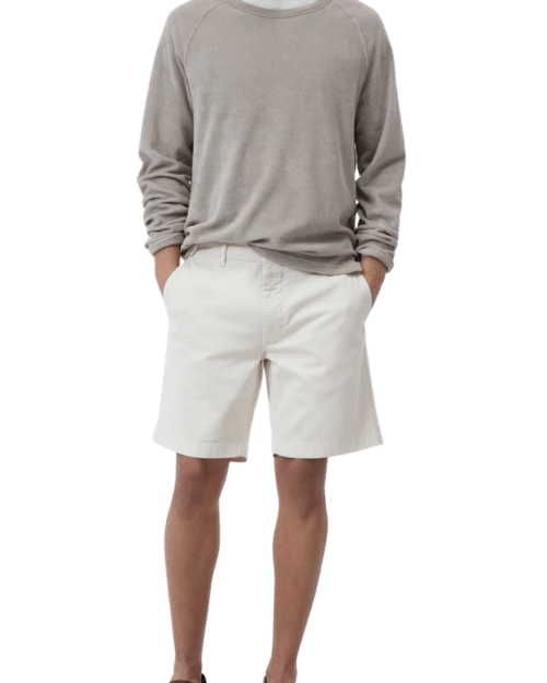 Short Chino Coton Crème Fouettée