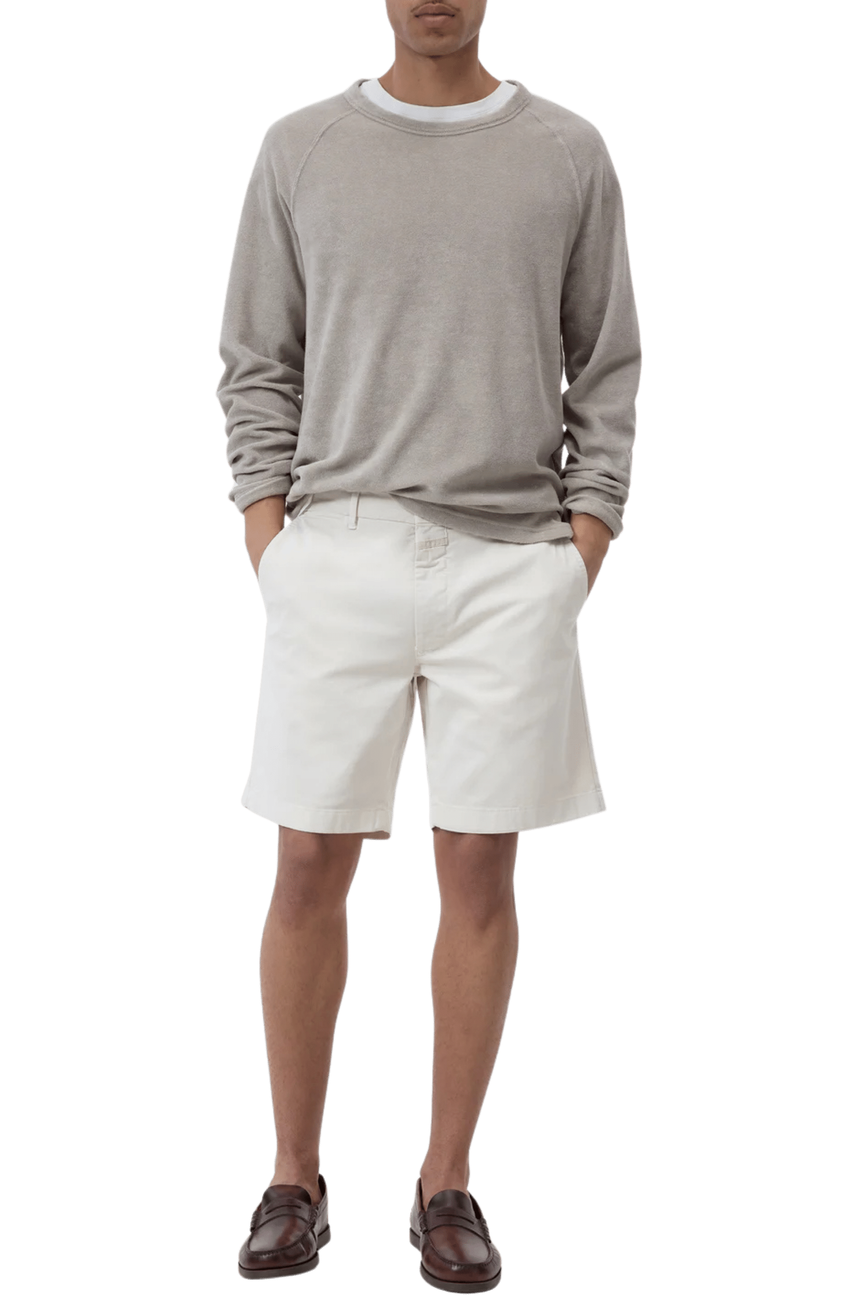 Short Chino Coton Crème Fouettée
