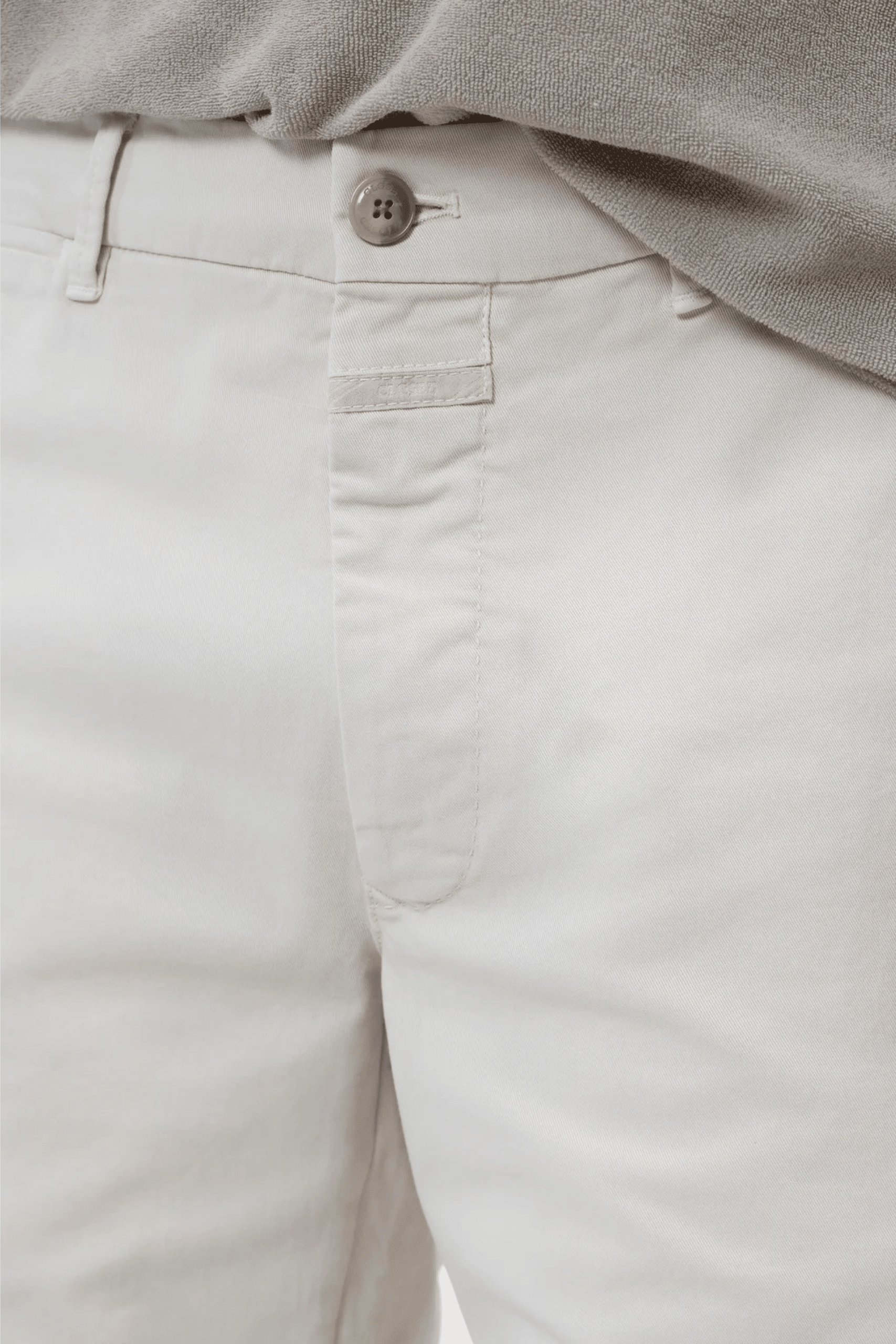Short Chino Coton Crème Fouettée