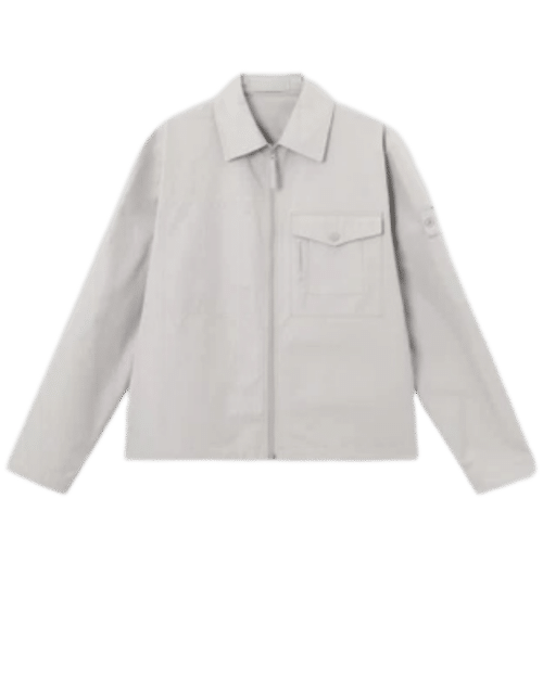 Surchemise Toile de Coton Gris Poudré