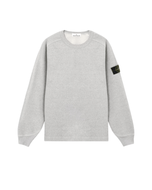 Sweat Coton Chiné Gris Poudré