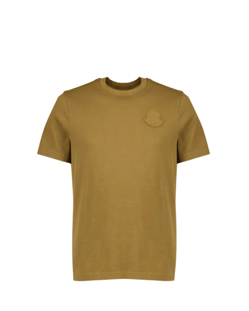 Tee-Shirt Coton Cognac Logo Brodé