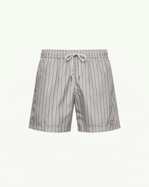 Short De Bain Marine Bande Tricolore