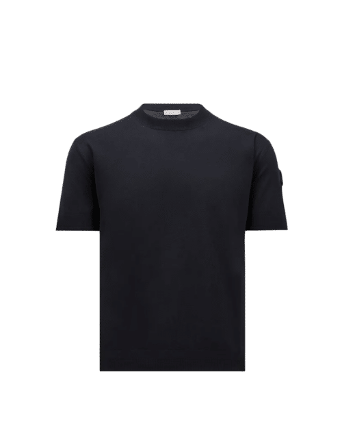 Tee-Shirt Coton Soie Bleu Marine