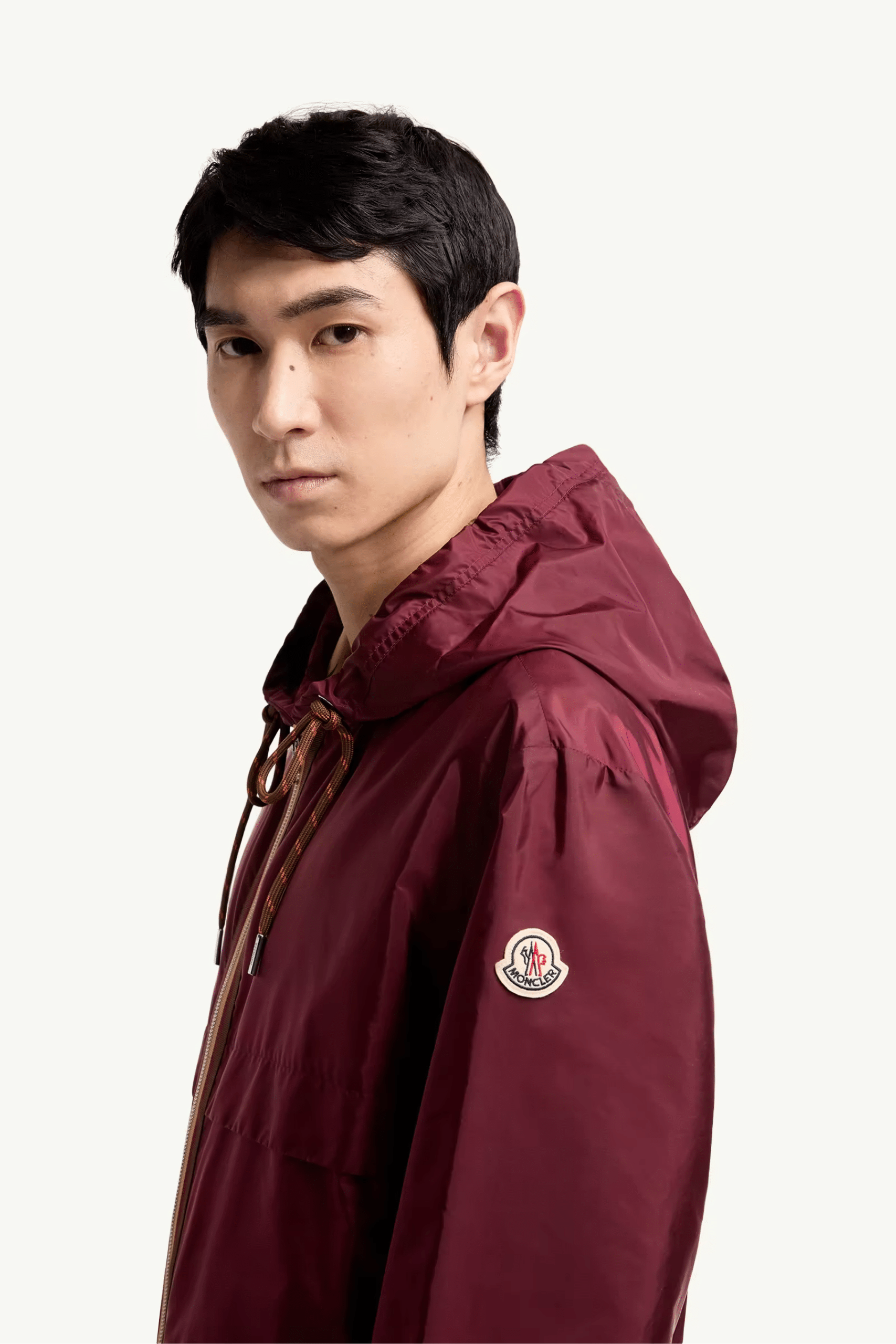 Veste à Capuche Nidge Nylon Bordeaux