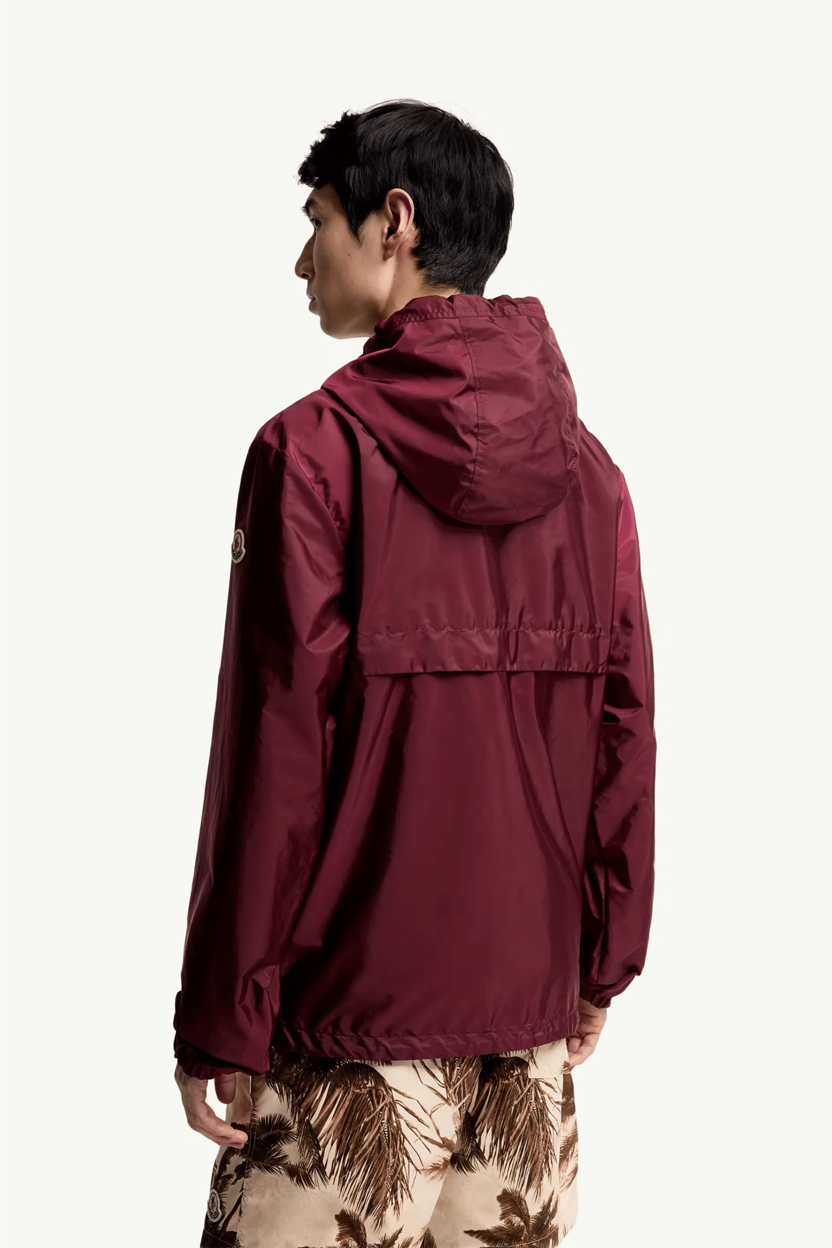Veste à Capuche Nidge Nylon Bordeaux