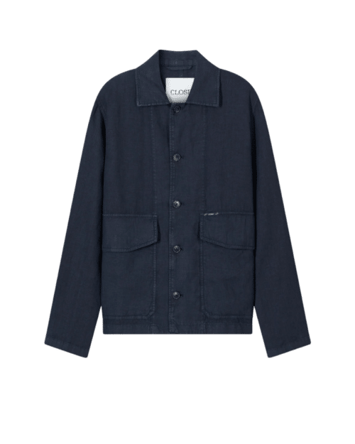 Veste Cargo Lin Noir Magma