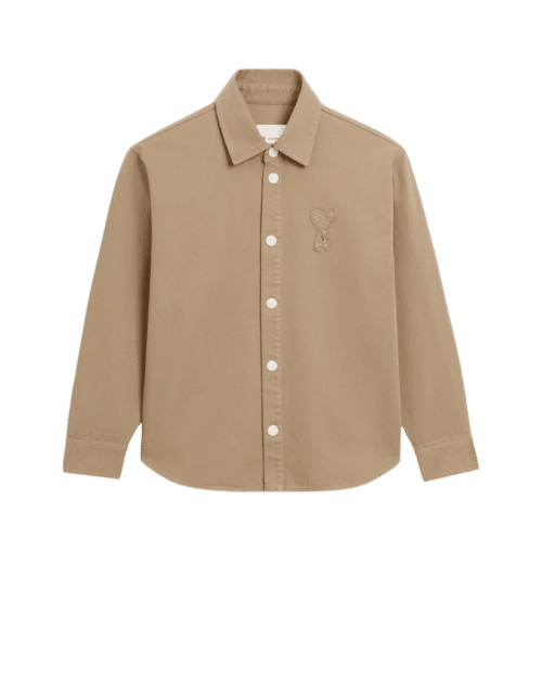 Surchemise Coton Beige Taupe