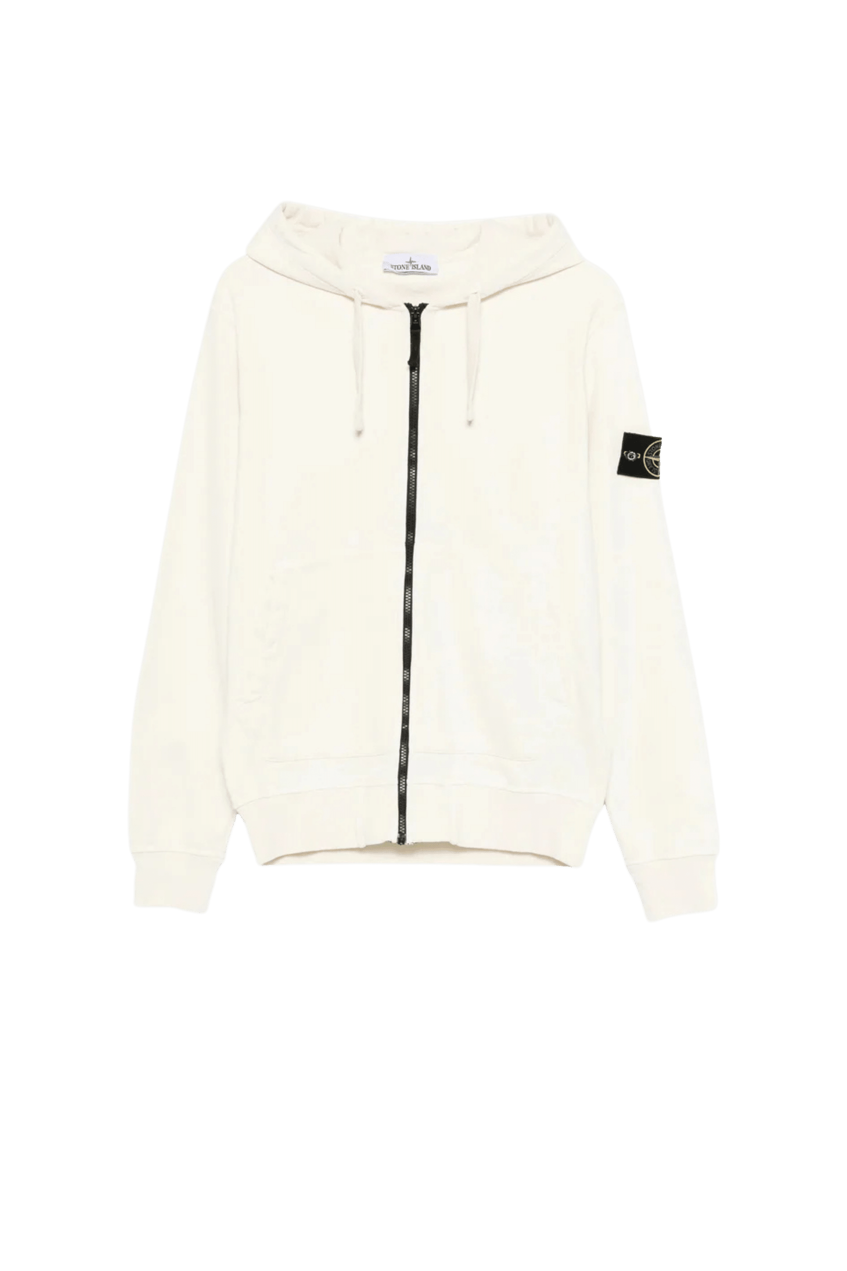 Hoodie Zippé Coton Ivoire