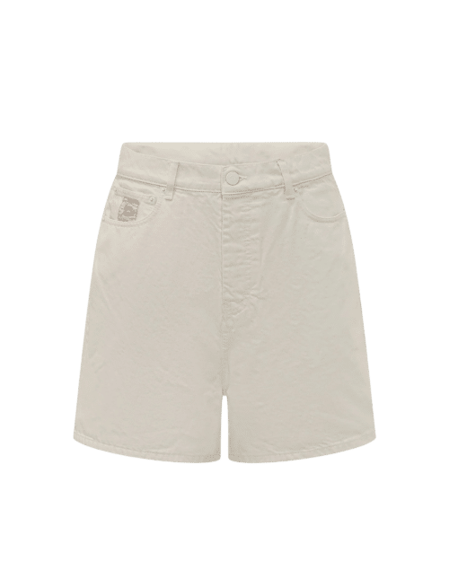 Bermuda Coton Blanc Crème