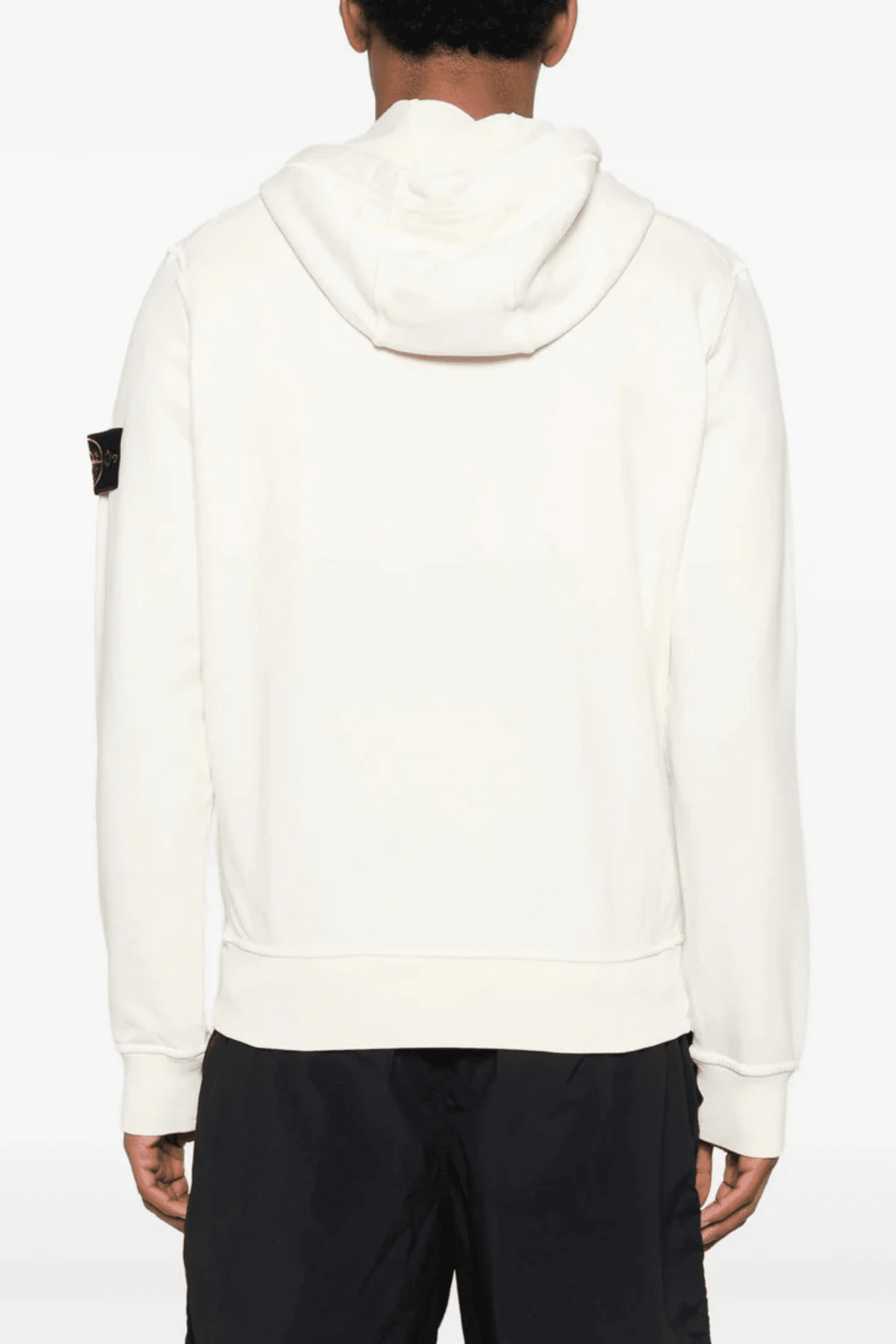 Hoodie Zippé Coton Ivoire