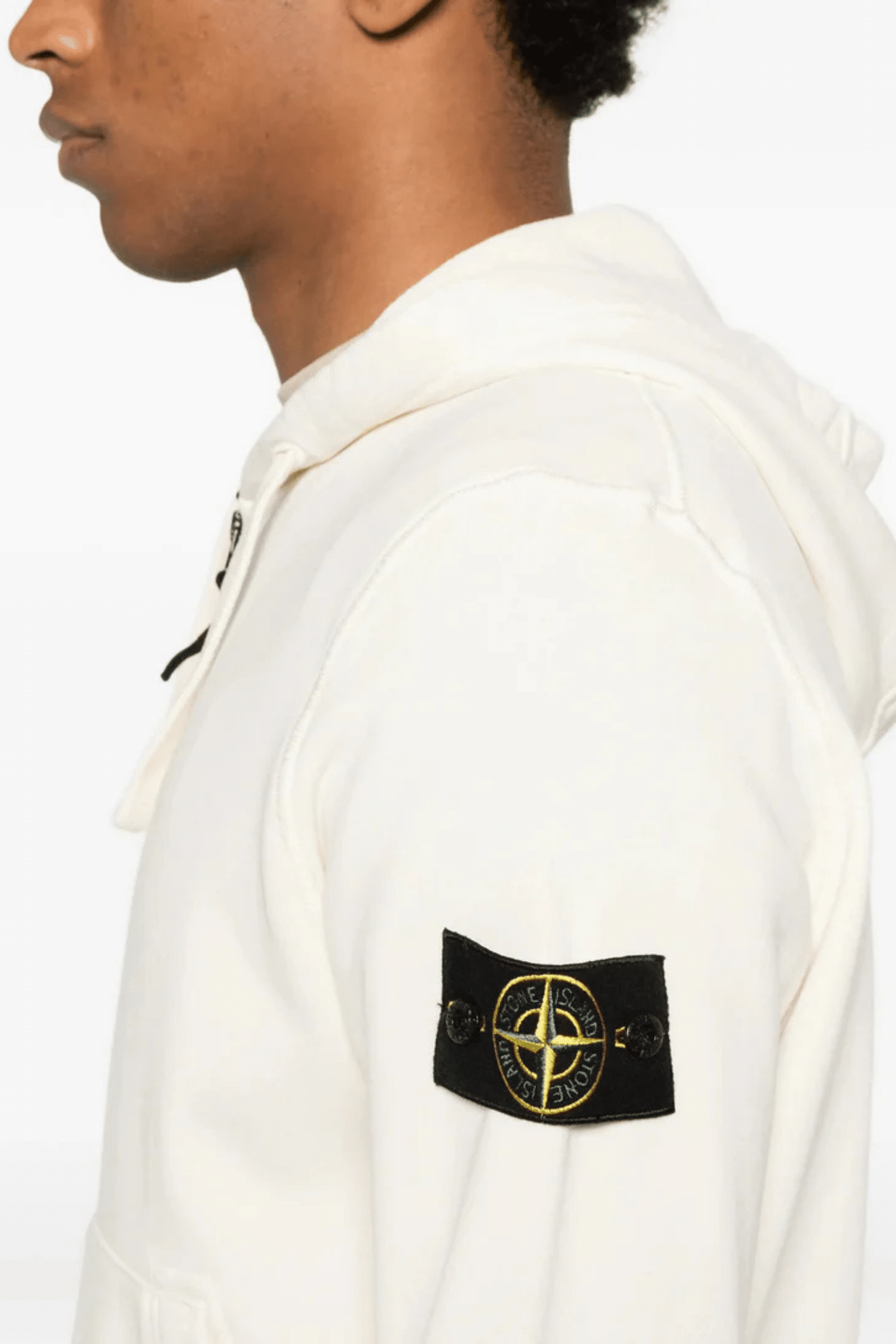 Hoodie Zippé Coton Ivoire