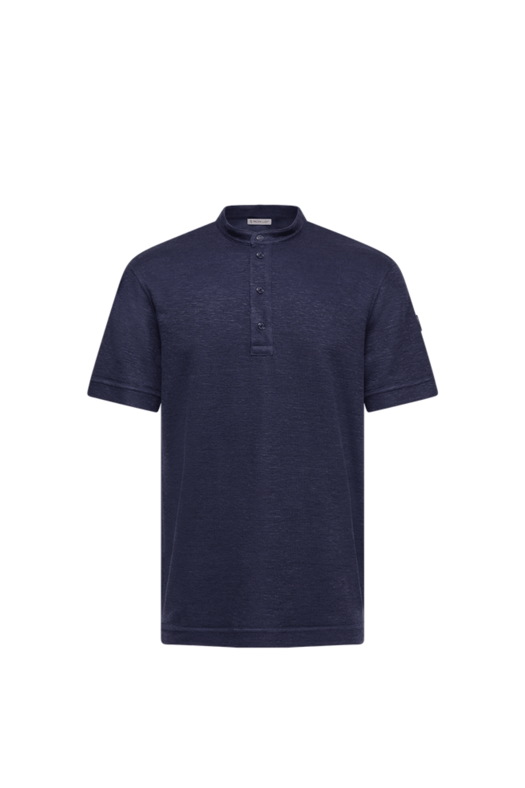 Polo MC Coton Lin Bleu Moyen