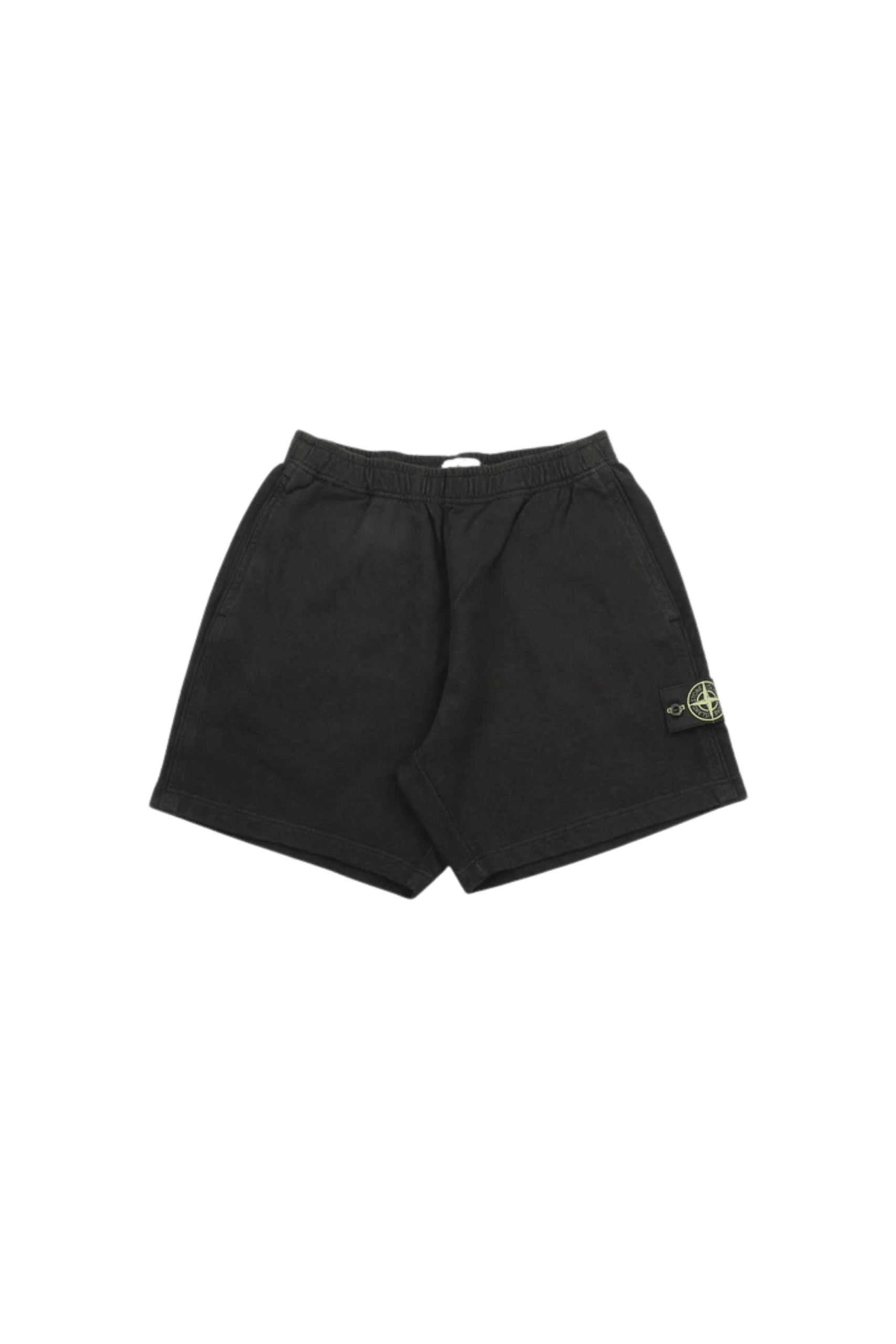 Short de Jogging Coton Flammé Noir
