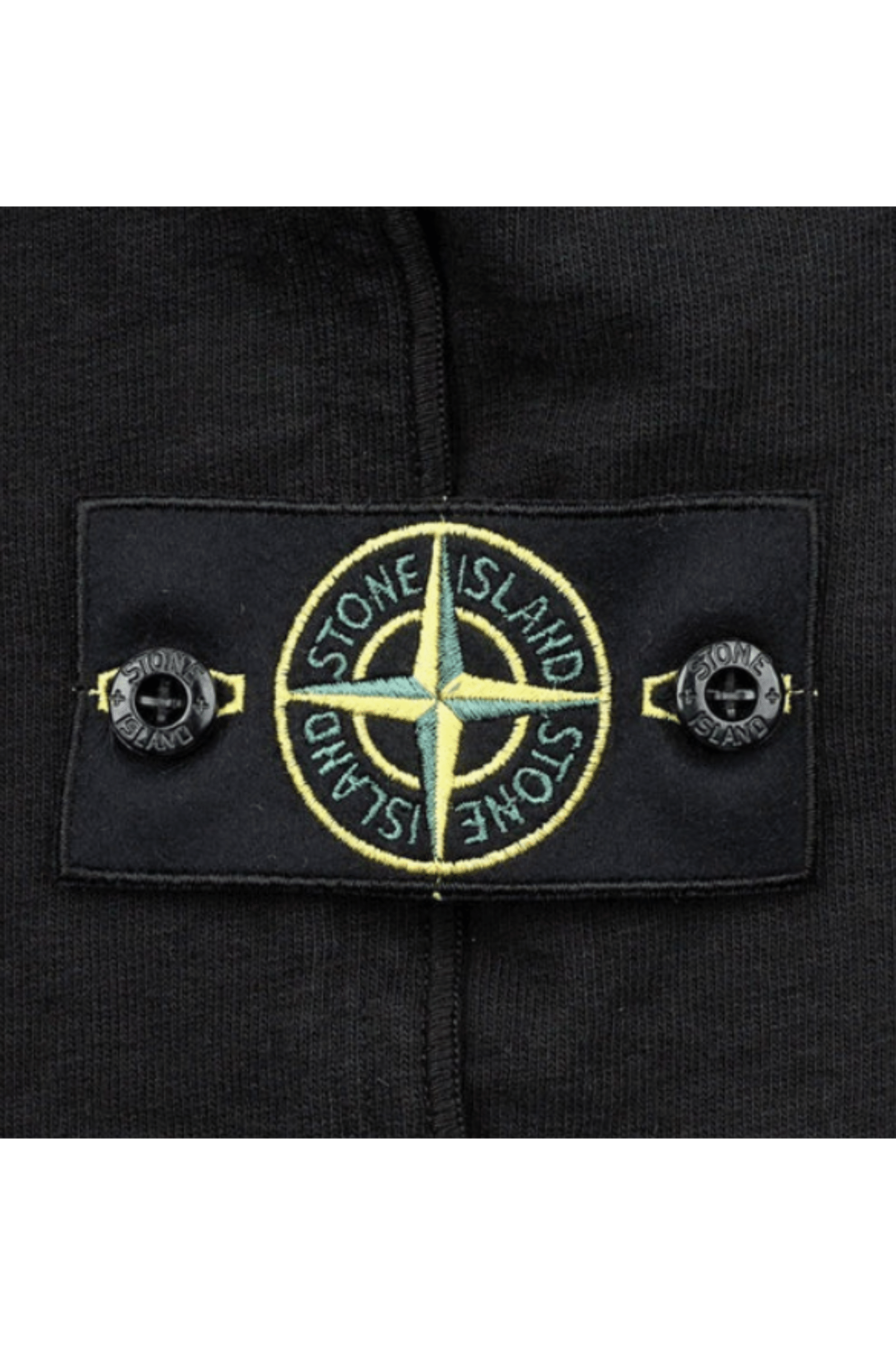 Short de Jogging Coton Flammé Noir