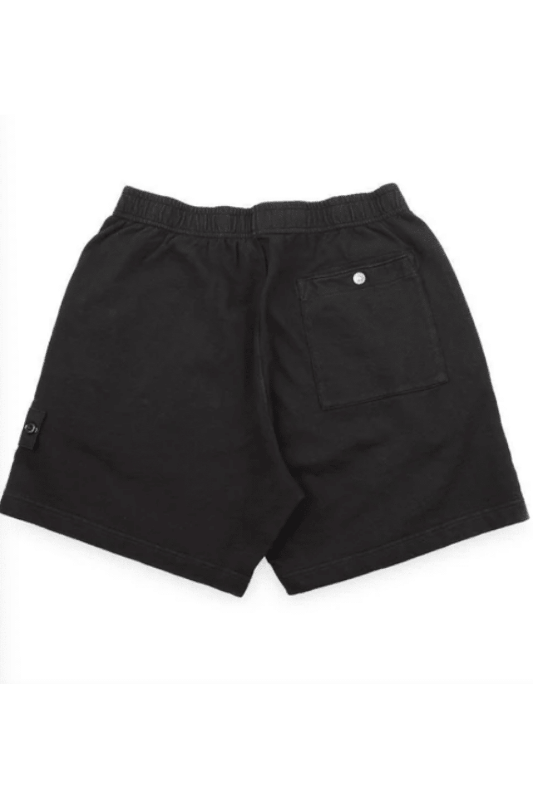 Short de Jogging Coton Flammé Noir
