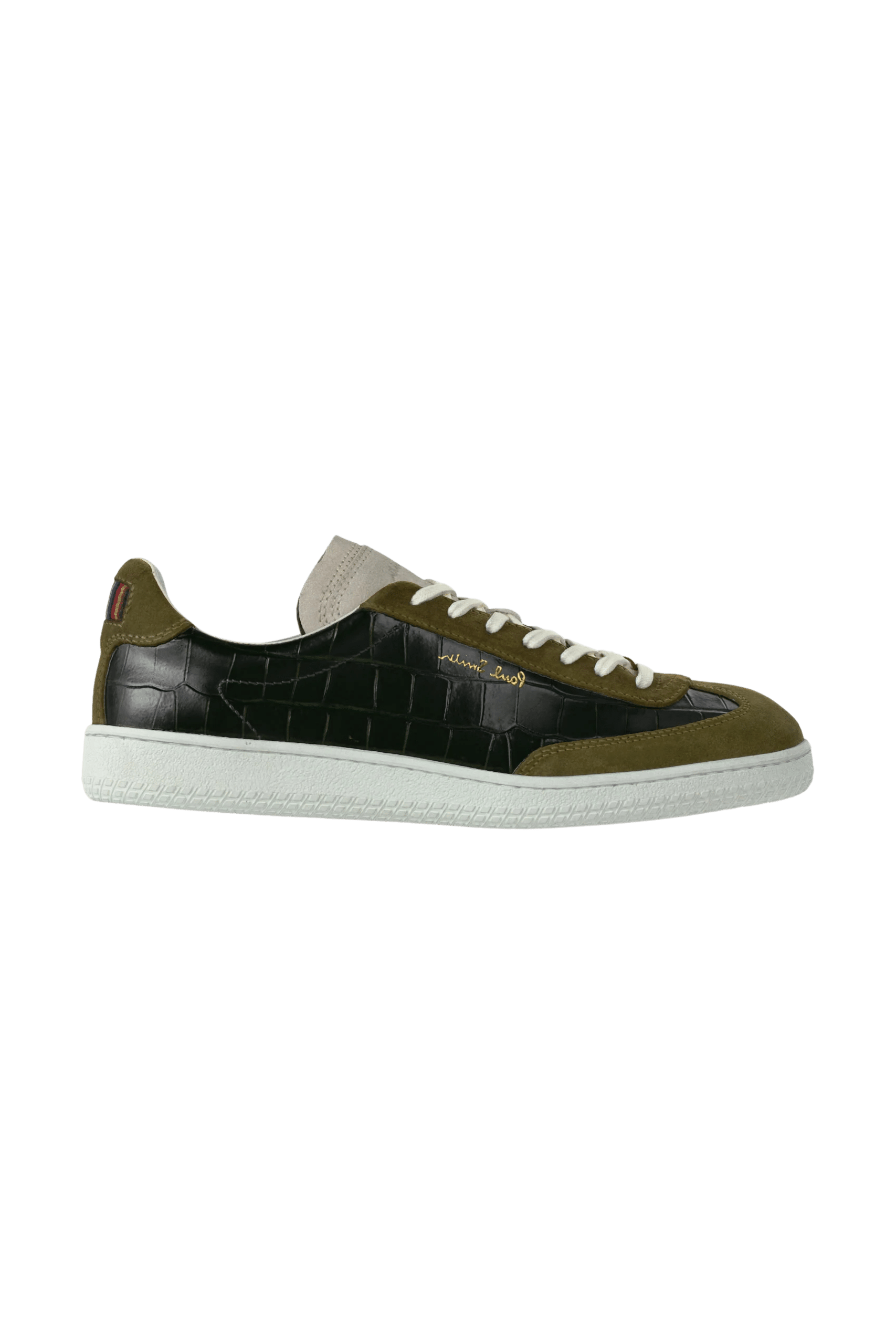 Sneakers Como Motif Croco Kaki