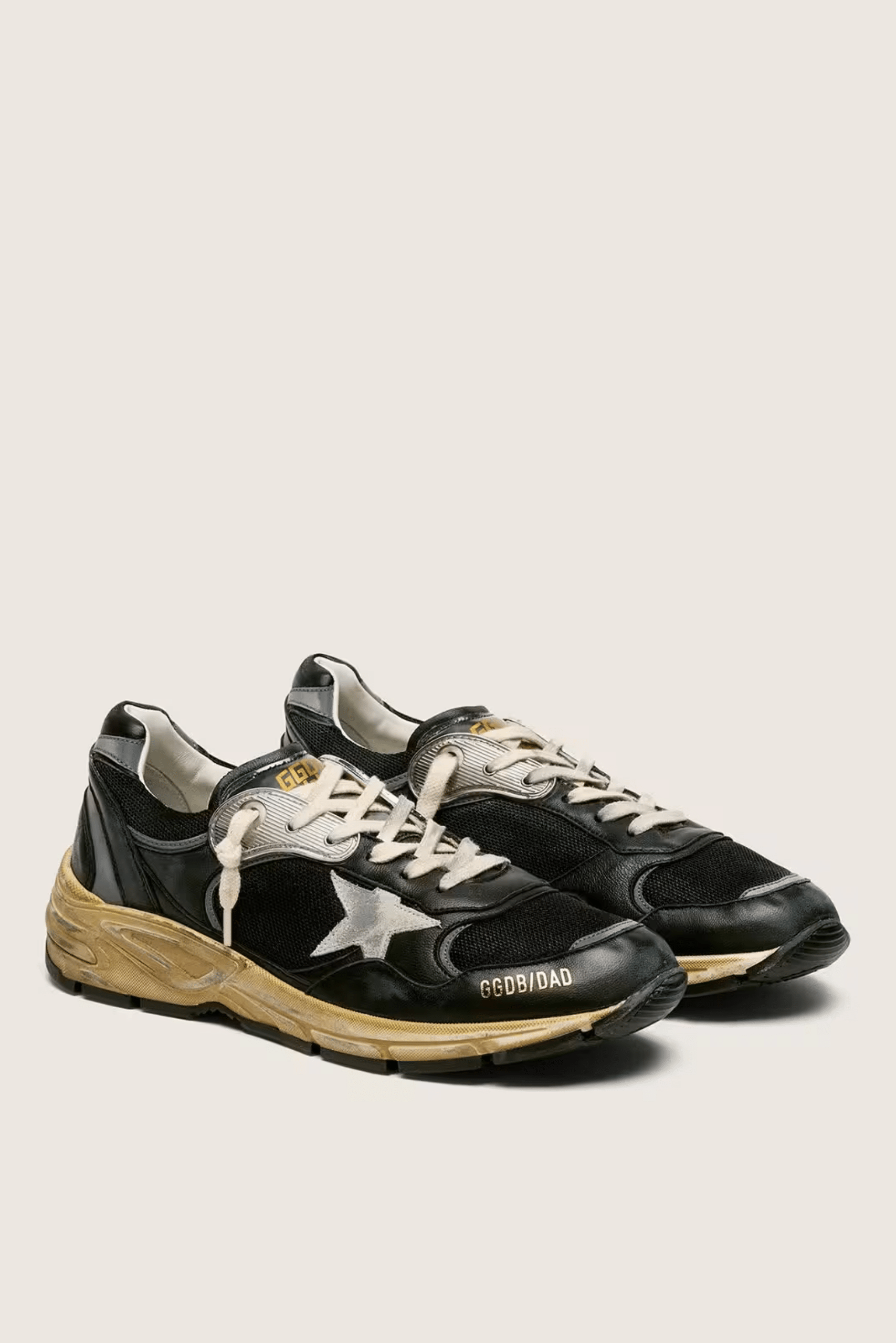 Sneakers Running Dad Noir Argent Étoile Grise