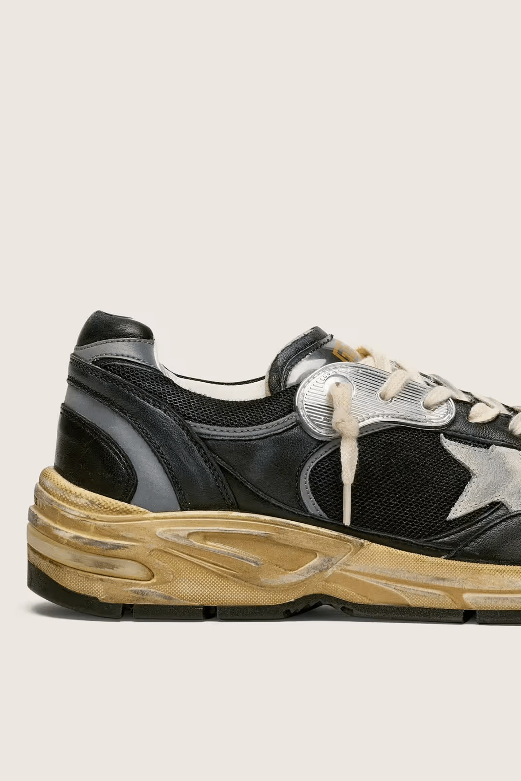 Sneakers Running Dad Noir Argent Étoile Grise